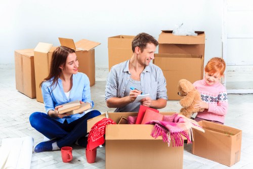 Packing and loading assistance for a Waterloo van move