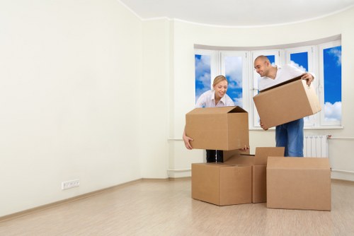 Careful packing and transport of office equipment for a Waterloo move