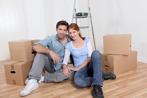Small moving van arranged for a flat move in Waterloo
