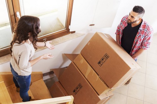 Loaded furniture removal van serving Waterloo and nearby central London areas