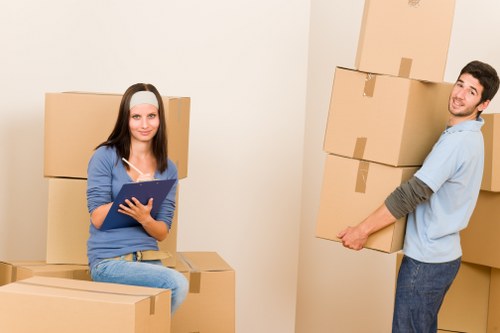 Careful handling of fragile items during a Waterloo removal service